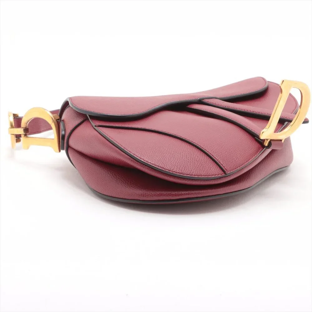 SOLD OUT ❌ Christian Dior Saddle Medium Bag Leather bag Red - Picture 4 of 10